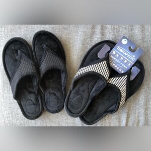 2-Pairs of Therapedic Slippers